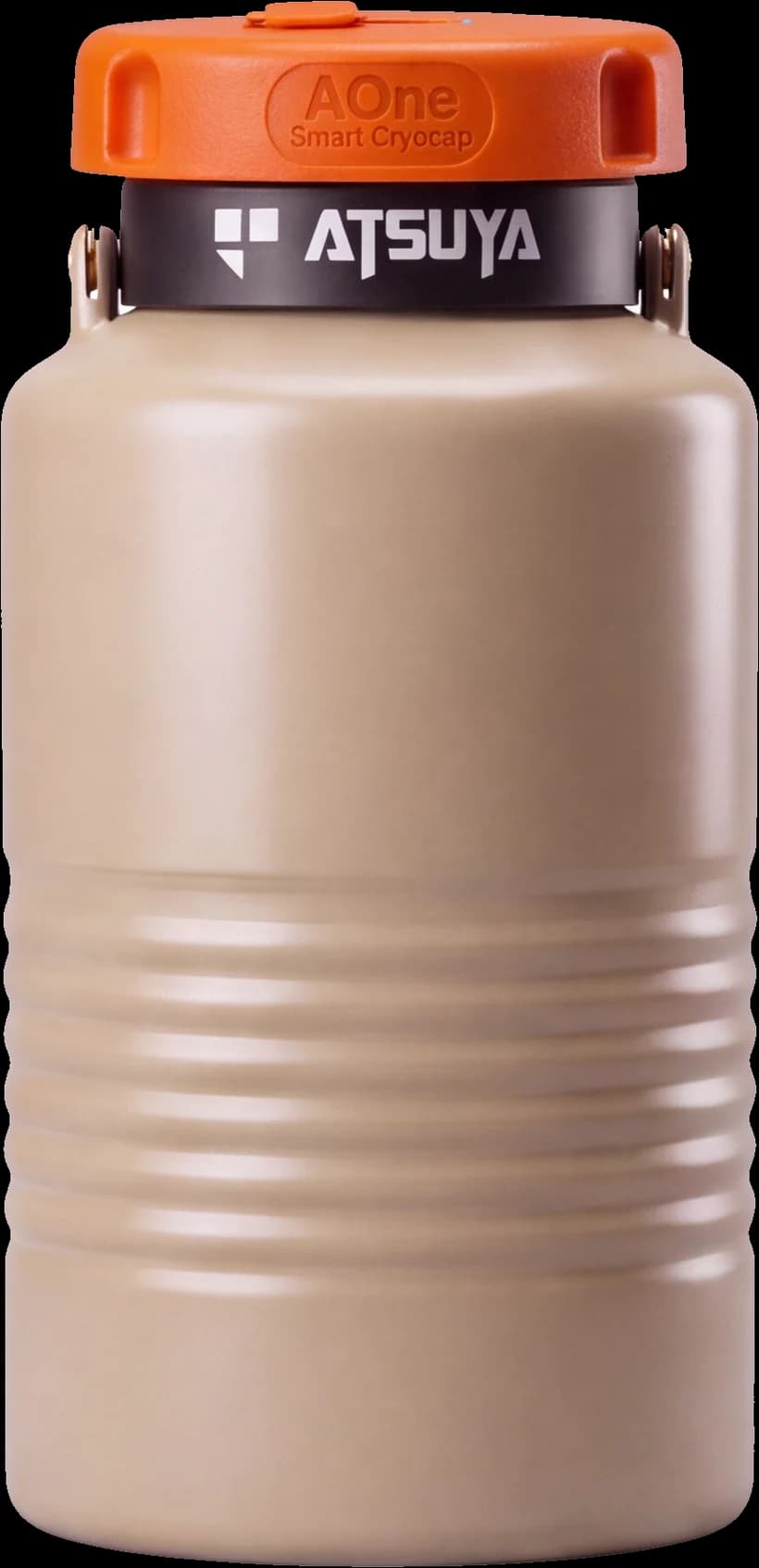The Cryocap smart cap fitted on a cryogenic container