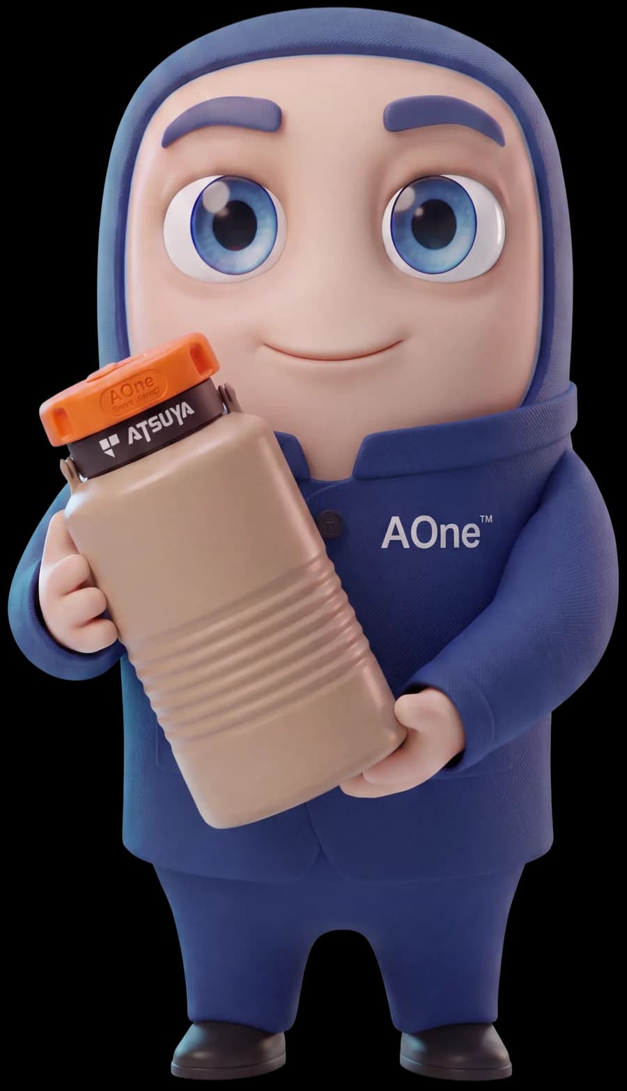 An AOne field technician holding a Cryocap-fitted container